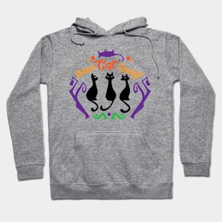 Halloween Black cat society Hoodie